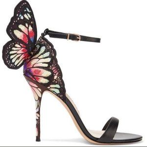 Chiara Butterfly Embroidered Stiletto Sandals